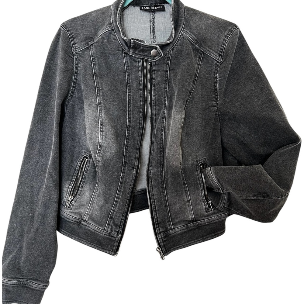 Lane Bryant Black Denim Jacket